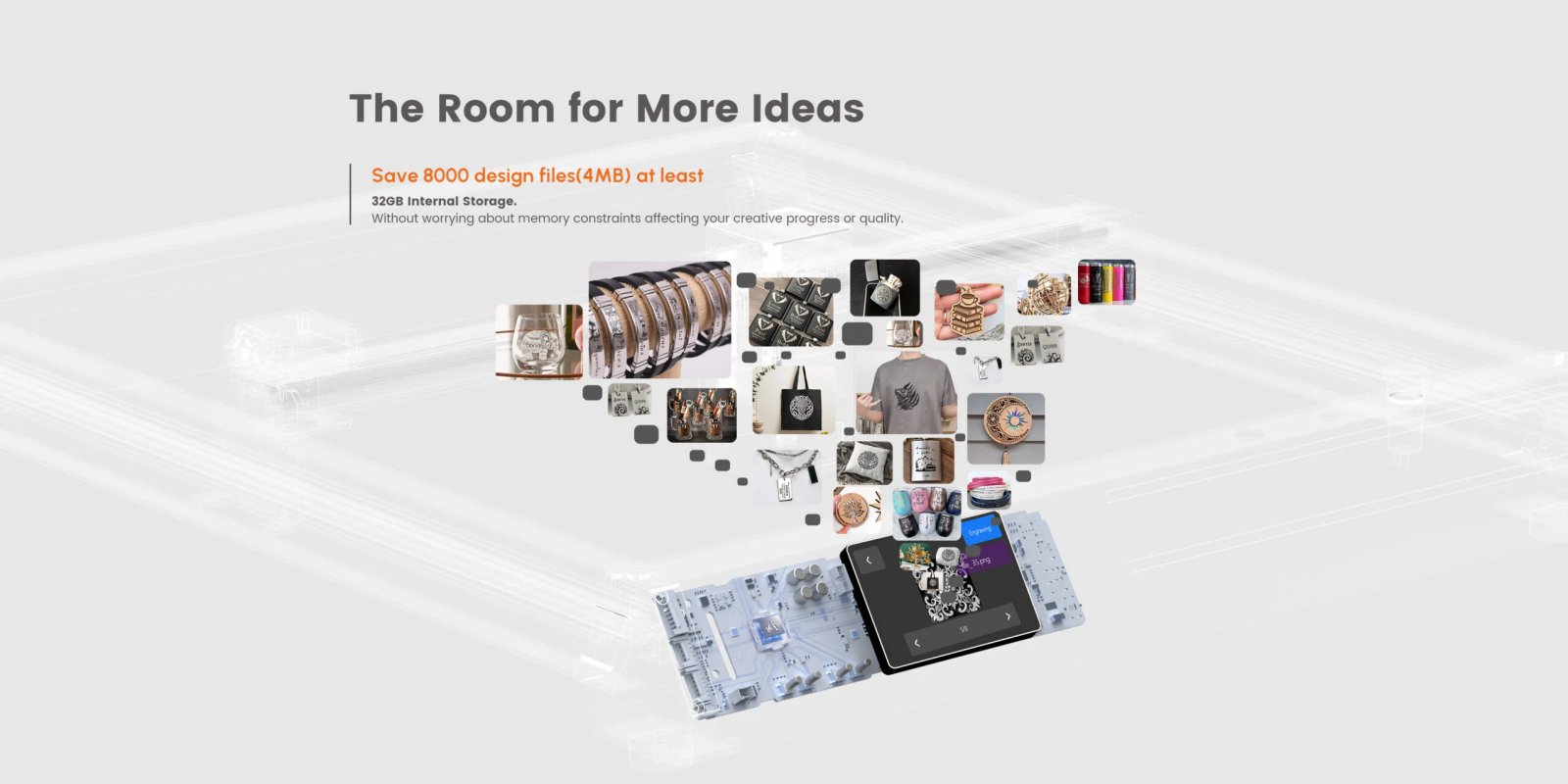 Buy Alpha MK2 20W Extended Diode Laser Engraver (15.7″x 33.5″) online at best price and delivery in islamabad rawalpindi lahore peshawar faisalabad karachi hyderabad quetta wah taxila multan sialkot mardan Pakistan 