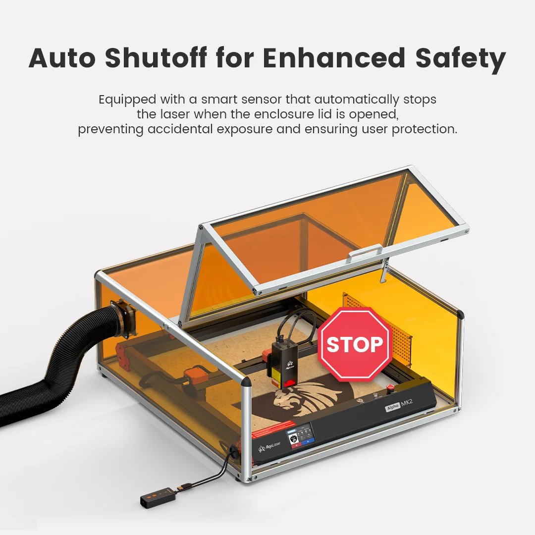 Buy Alpha MK2 20W Smart Enclosed Diode Laser Engraver online at best price and delivery in islamabad rawalpindi lahore peshawar faisalabad karachi hyderabad quetta wah taxila multan sialkot mardan Pakistan 