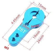 Buy Aluminum metal Servo motor Horn Rocker Arm 25T MG995 MG946R MG996R MG945 S3003 RC Model Motor online at best price and delivery in islamabad rawalpindi lahore peshawar faisalabad karachi hyderabad quetta wah taxila multan sialkot mardan Pakistan