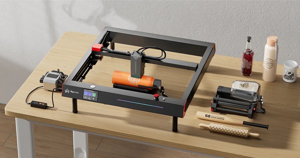 Buy AlgoLaser Mini Rotary Roller for Laser Engraver – 360° Adjustable Y-Axis Rotary online at best price and delivery in islamabad rawalpindi lahore peshawar faisalabad karachi hyderabad quetta wah taxila multan sialkot mardan Pakistan 