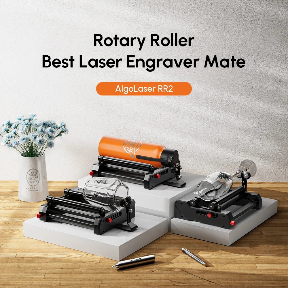 Buy AlgoLaser Mini Rotary Roller for Laser Engraver – 360° Adjustable Y-Axis Rotary online at best price and delivery in islamabad rawalpindi lahore peshawar faisalabad karachi hyderabad quetta wah taxila multan sialkot mardan Pakistan 