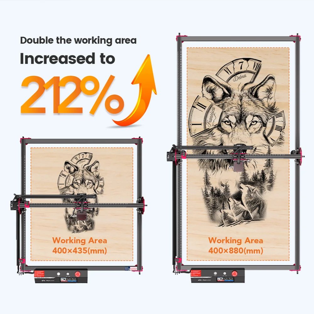 Buy AlgoLaser Y-axis Extension Kit Laser Engraver Area Expansion Kit for DIY KIT MK2 Alpha MK2 online at best price and delivery in islamabad rawalpindi lahore peshawar faisalabad karachi hyderabad quetta wah taxila multan sialkot mardan Pakistan 