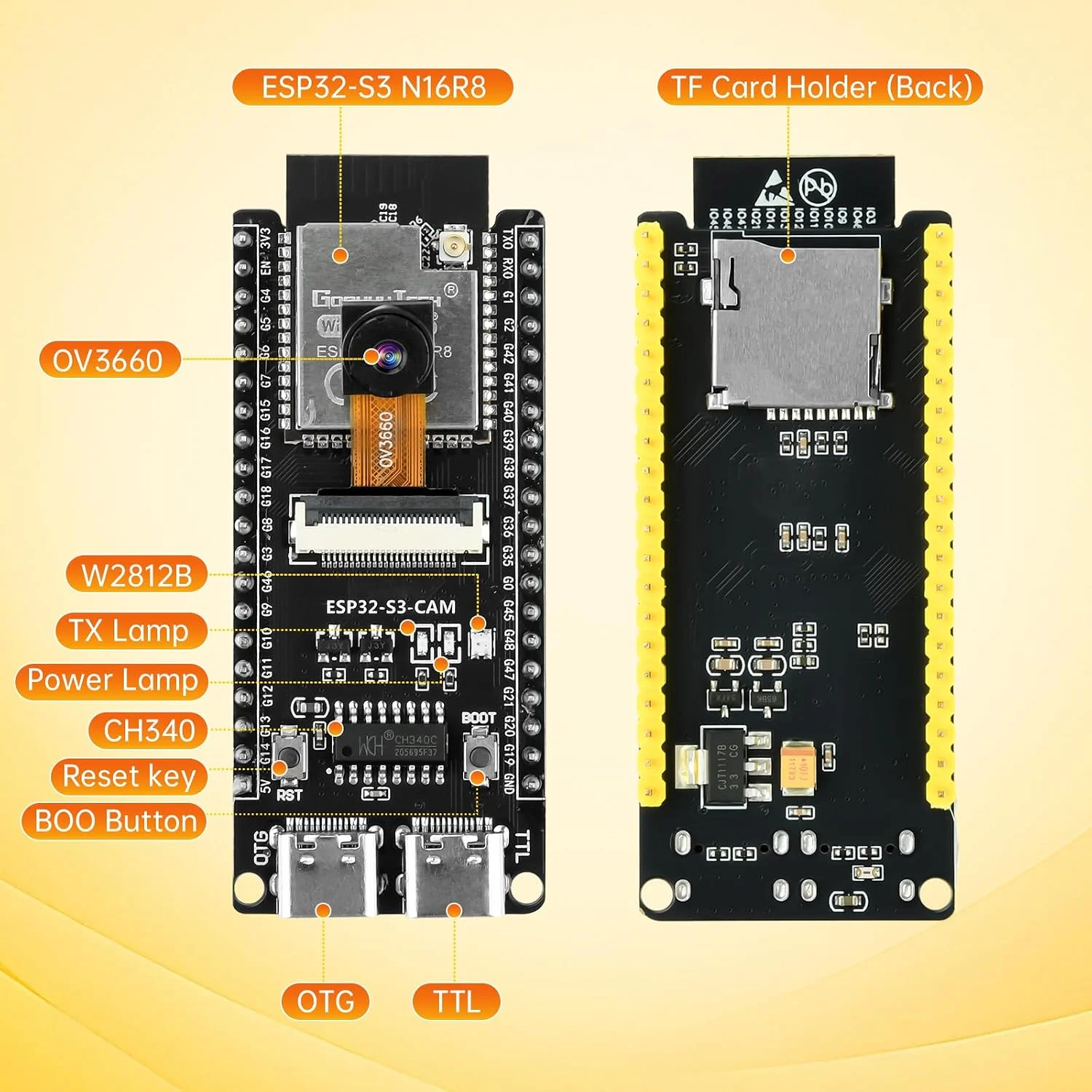 Buy ESP32-S3 CAM Development Board with OV3660 Camera IOT Based Cam Module online at best price and delivery in islamabad rawalpindi lahore peshawar faisalabad karachi hyderabad quetta wah taxila multan sialkot mardan Pakistan 