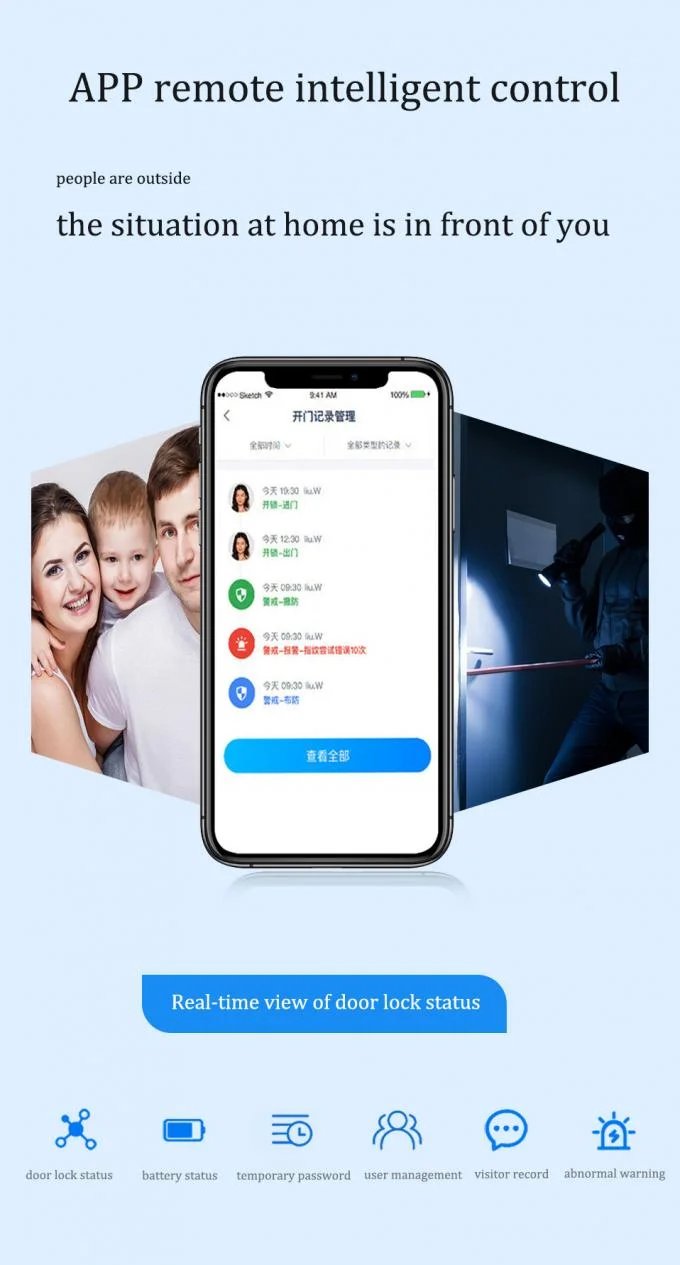 Buy Qleung S914MAX 3D Face Tuya Wifi Automatic Lock Fingerprint Code Card Smart Door Lock with Peephole Camera online at best price and delivery in islamabad rawalpindi lahore peshawar faisalabad karachi hyderabad quetta wah taxila multan sialkot mardan Pakistan 