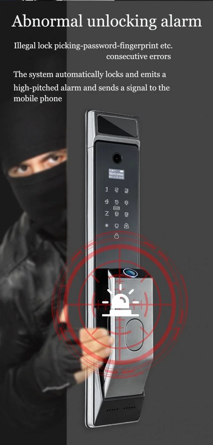 Buy Qleung S914MAX 3D Face Tuya Wifi Automatic Lock Fingerprint Code Card Smart Door Lock with Peephole Camera online at best price and delivery in islamabad rawalpindi lahore peshawar faisalabad karachi hyderabad quetta wah taxila multan sialkot mardan Pakistan 