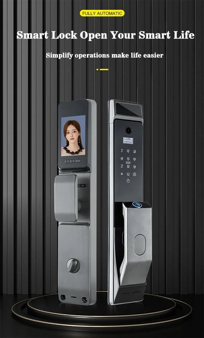 Buy Qleung S914MAX 3D Face Tuya Wifi Automatic Lock Fingerprint Code Card Smart Door Lock with Peephole Camera online at best price and delivery in islamabad rawalpindi lahore peshawar faisalabad karachi hyderabad quetta wah taxila multan sialkot mardan Pakistan 