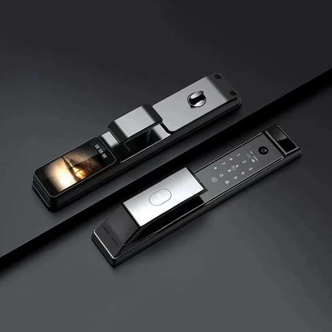 Buy Qleung S914MAX 3D Face Tuya Wifi Automatic Lock Fingerprint Code Card Smart Door Lock with Peephole Camera online at best price and delivery in islamabad rawalpindi lahore peshawar faisalabad karachi hyderabad quetta wah taxila multan sialkot mardan Pakistan