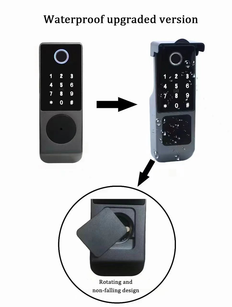 Buy S812-4 Digital Waterproof Fingerprint Password Card TTlock App Remote Unlock Smart Home Door Lock online at best price and delivery in islamabad rawalpindi lahore peshawar faisalabad karachi hyderabad quetta wah taxila multan sialkot mardan Pakistan