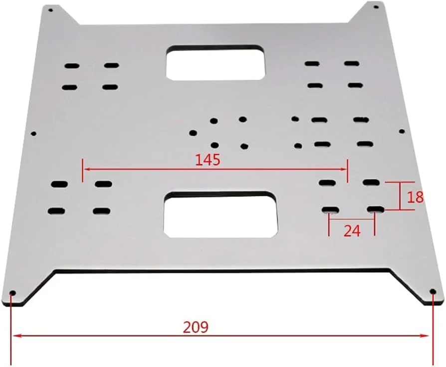 Buy Y Carriage Heat Bed Aluminum Plate Heating Platform Base Plate Heat Bed Support Aluminum Composite Plate 220 ×200×4MM, for 3D Printer Accessories(Only Aluminum Plate) online at best price and delivery in islamabad rawalpindi lahore peshawar faisalabad karachi hyderabad quetta wah taxila multan sialkot mardan Pakistan