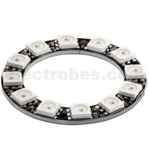 Buy RGB LED Ring WS2812 12 RGB LEDs 5V for Arduino online at best price and delivery in islamabad rawalpindi lahore peshawar faisalabad karachi hyderabad quetta wah taxila multan sialkot mardan Pakistan 