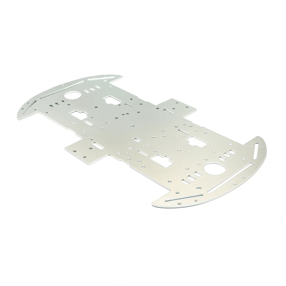 Buy Aluminum Smart Car Chassis 4wd Base Plate Robot Car 1.5mm Thick Arduino Chassis online at best price and delivery in islamabad rawalpindi lahore peshawar faisalabad karachi hyderabad quetta wah taxila multan sialkot mardan Pakistan