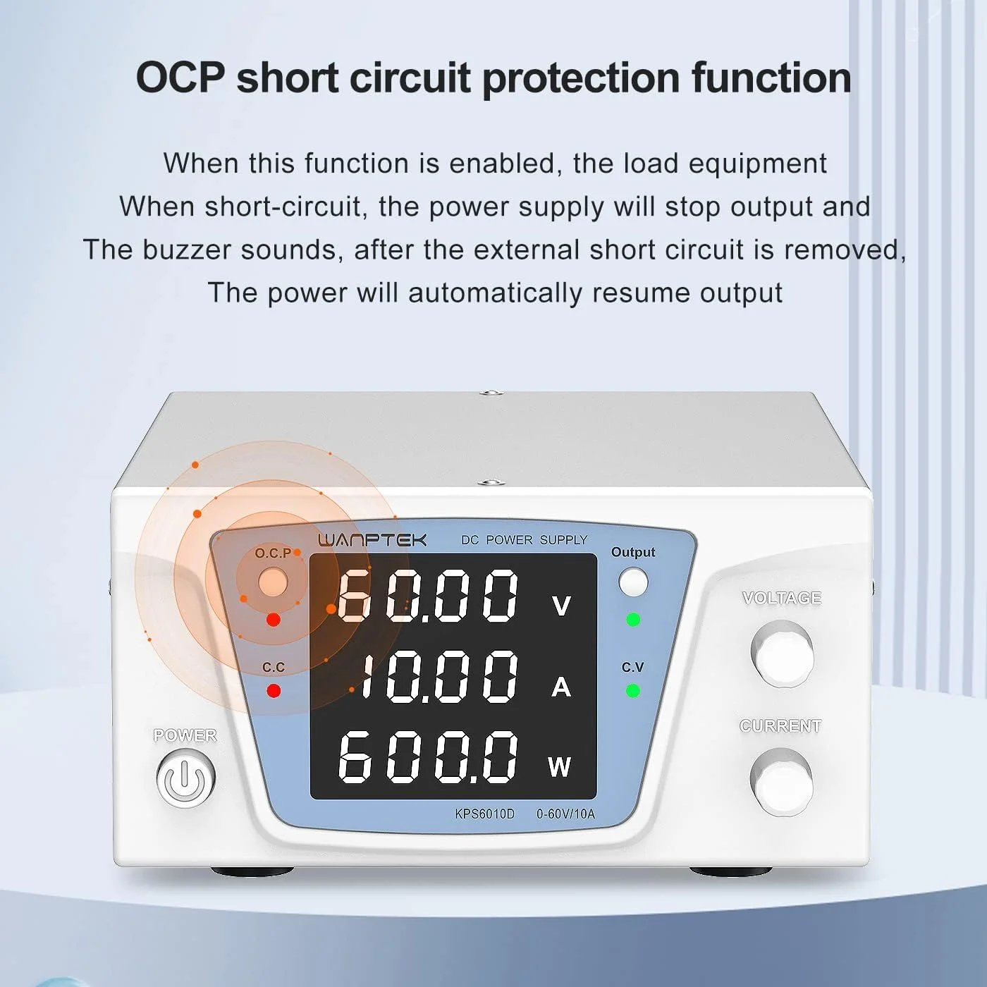 Buy Wanptek KPS6010D 60V 10A Direct Current Regulated Laboratory Power Supply online at best price and delivery in islamabad rawalpindi lahore peshawar faisalabad karachi hyderabad quetta wah taxila multan sialkot mardan Pakistan