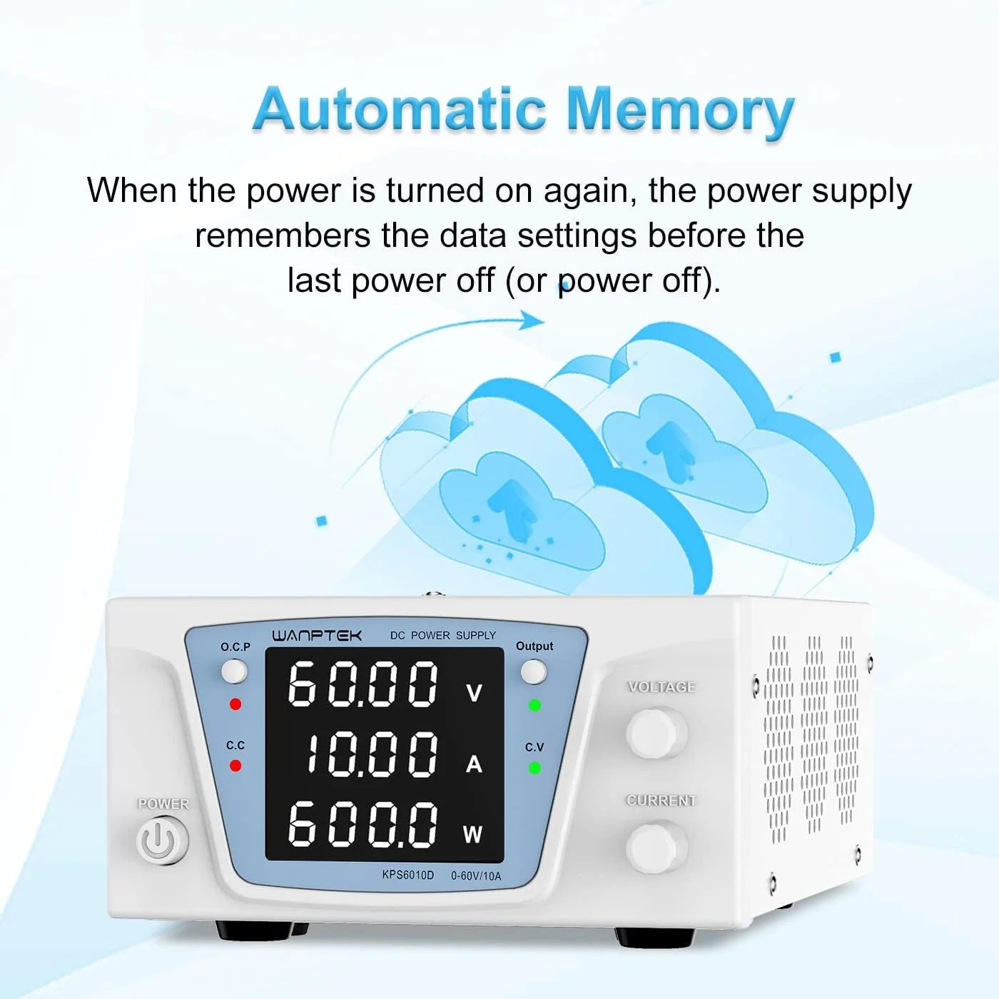 Buy Wanptek KPS6010D 60V 10A Direct Current Regulated Laboratory Power Supply online at best price and delivery in islamabad rawalpindi lahore peshawar faisalabad karachi hyderabad quetta wah taxila multan sialkot mardan Pakistan