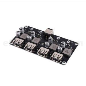 Buy 4-Port USB DC-DC Buck Converter / USB Fast Charging Power Supply Module online at best price and delivery in islamabad rawalpindi lahore peshawar faisalabad karachi hyderabad quetta wah taxila multan sialkot mardan Pakistan 