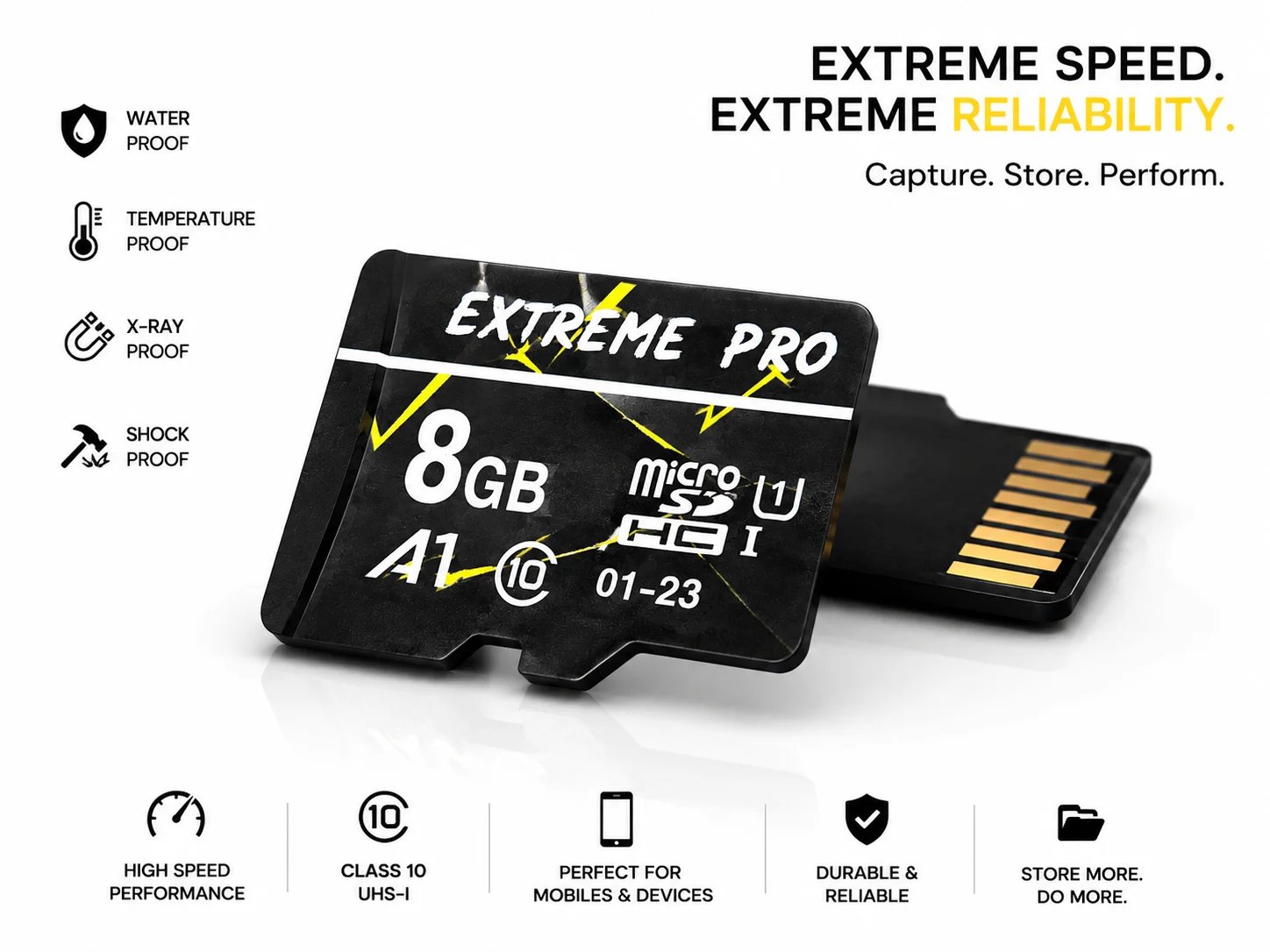 Buy Extreme Pro 8GB MicroSDHC Memory Card online at best price and delivery in islamabad rawalpindi lahore peshawar faisalabad karachi hyderabad quetta wah taxila multan sialkot mardan Pakistan