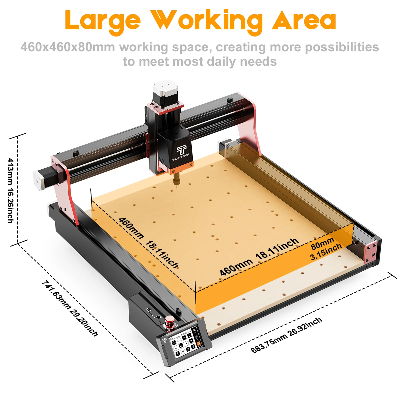 Buy Twotrees TTC450 PRO CNC Router Machine online at best price and delivery in islamabad rawalpindi lahore peshawar faisalabad karachi hyderabad quetta wah taxila multan sialkot mardan Pakistan