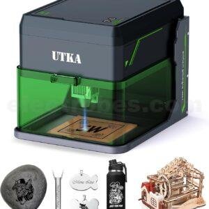 Buy UTKA A1 5W Mini Laser Engraver,High Speed 8000mm/min Laser Cutter, Portable Laser Engraving Machine for Wood,Leather,Acrylic,Painted Metal,Laser Class1 Mini Engraver with 3.93 * 3.93in Engraving Area online at best price and delivery in islamabad rawalpindi lahore peshawar faisalabad karachi hyderabad quetta wah taxila multan sialkot mardan Pakistan 
