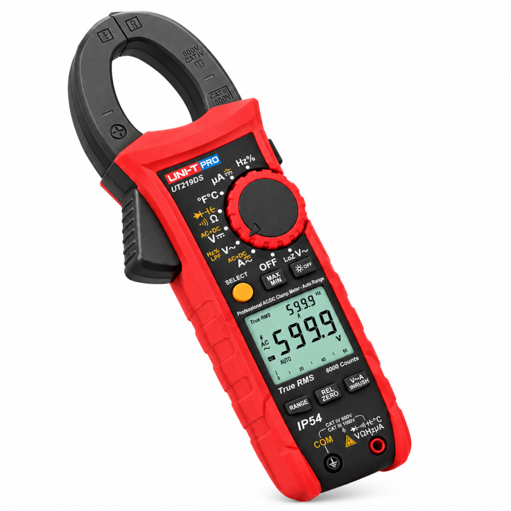 Buy UNI-T UT219DS Professional True RMS Digital Clamp Meter 600A AC/DC, 1000V, Dual Display, IP54 online at best price and delivery in islamabad rawalpindi lahore peshawar faisalabad karachi hyderabad quetta wah taxila multan sialkot mardan Pakistan 